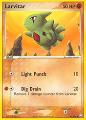 Larvitar EX Team Rocket Returns Pokemon Card