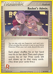 Rocket's Admin. EX Team Rocket Returns Pokemon Card