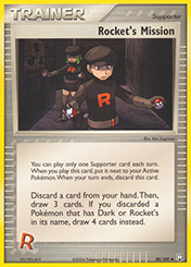 Rocket's Mission EX Team Rocket Returns Pokemon Card