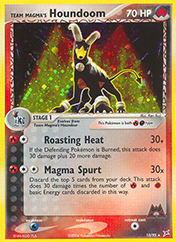 Team Magma's Houndoom EX Team Magma vs Team Aqua Pokemon Card
