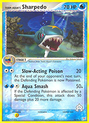 Team Aqua's Sharpedo EX Team Magma vs Team Aqua Pokemon Card