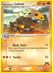 Team Magma's Lairon EX Team Magma vs Team Aqua Pokemon Card