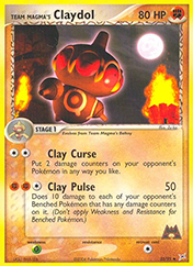 Team Magma's Claydol EX Team Magma vs Team Aqua Pokemon Card