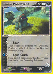 Team Aqua's Poochyena EX Team Magma vs Team Aqua Pokemon Card
