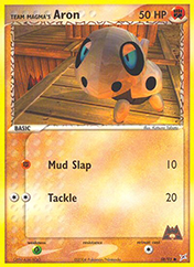 Team Magma's Aron EX Team Magma vs Team Aqua Pokemon Card