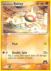 Team Magma's Baltoy EX Team Magma vs Team Aqua Pokemon Card