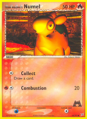 Team Magma's Numel EX Team Magma vs Team Aqua Pokemon Card