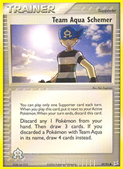 Team Aqua Schemer EX Team Magma vs Team Aqua Pokemon Card