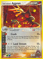 Team Magma's Aggron EX Team Magma vs Team Aqua Card List