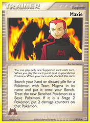 Maxie EX Team Magma vs Team Aqua Pokemon Card