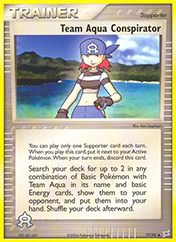 Team Aqua Conspirator EX Team Magma vs Team Aqua Pokemon Card
