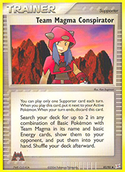 Team Magma Conspirator EX Team Magma vs Team Aqua Pokemon Card