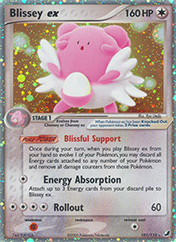 Blissey ex EX Unseen Forces Pokemon Card