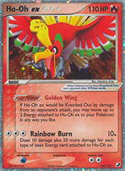 Ho-Oh ex EX Unseen Forces Pokemon Card