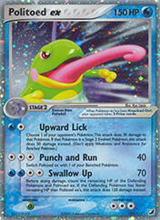 Politoed ex EX Unseen Forces Pokemon Card