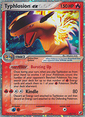 Typhlosion ex EX Unseen Forces Pokemon Card