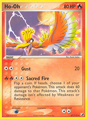 Ho-Oh EX Unseen Forces Pokemon Card