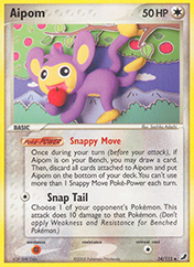 Aipom EX Unseen Forces Pokemon Card