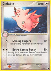 Clefable EX Unseen Forces Pokemon Card