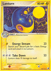 Lanturn EX Unseen Forces Pokemon Card