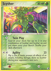 Scyther EX Unseen Forces Pokemon Card