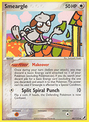 Smeargle EX Unseen Forces Pokemon Card