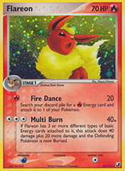 Flareon EX Unseen Forces Pokemon Card