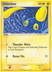 Chinchou EX Unseen Forces Pokemon Card