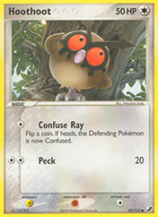 Hoothoot EX Unseen Forces Pokemon Card