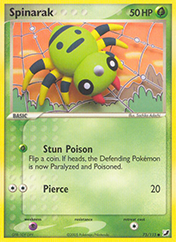 Spinarak EX Unseen Forces Pokemon Card