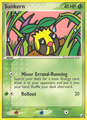 Sunkern EX Unseen Forces Pokemon Card
