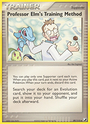 Professor Elm's Training Method EX Unseen Forces Pokemon Card