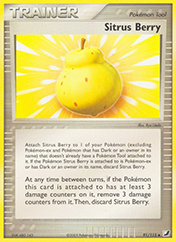 Sitrus Berry EX Unseen Forces Pokemon Card