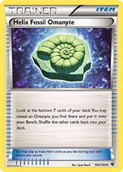 Helix Fossil Omanyte Fates Collide Pokemon Card