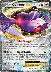 Genesect-EX Fates Collide Pokemon Card