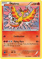 Moltres Fates Collide Pokemon Card