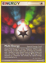 Multi Energy EX FireRed & LeafGreen Pokemon Card