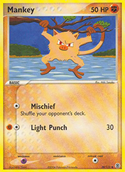 Mankey EX FireRed & LeafGreen Pokemon Card
