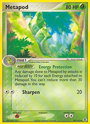 Metapod EX FireRed & LeafGreen Pokemon Card