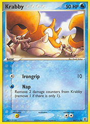 Krabby EX FireRed & LeafGreen Pokemon Card