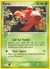 Paras EX FireRed & LeafGreen Pokemon Card