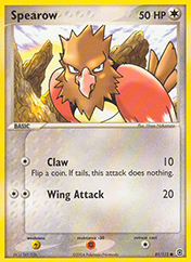 Spearow EX FireRed & LeafGreen Pokemon Card