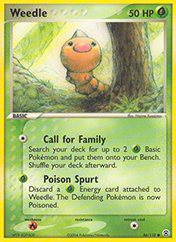 Weedle EX FireRed & LeafGreen Pokemon Card