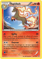 Rapidash Flashfire Card List