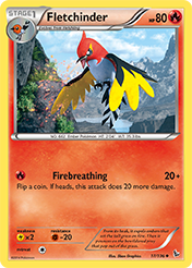 Fletchinder Flashfire Pokemon Card