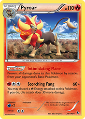 Pyroar Flashfire Pokemon Card