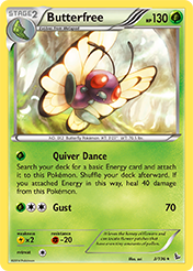 Butterfree Flashfire Card List