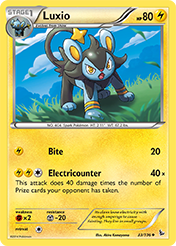Luxio Flashfire Pokemon Card