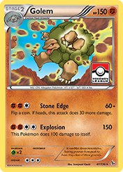 Golem Flashfire Pokemon Card