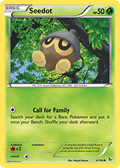 Seedot Flashfire Pokemon Card